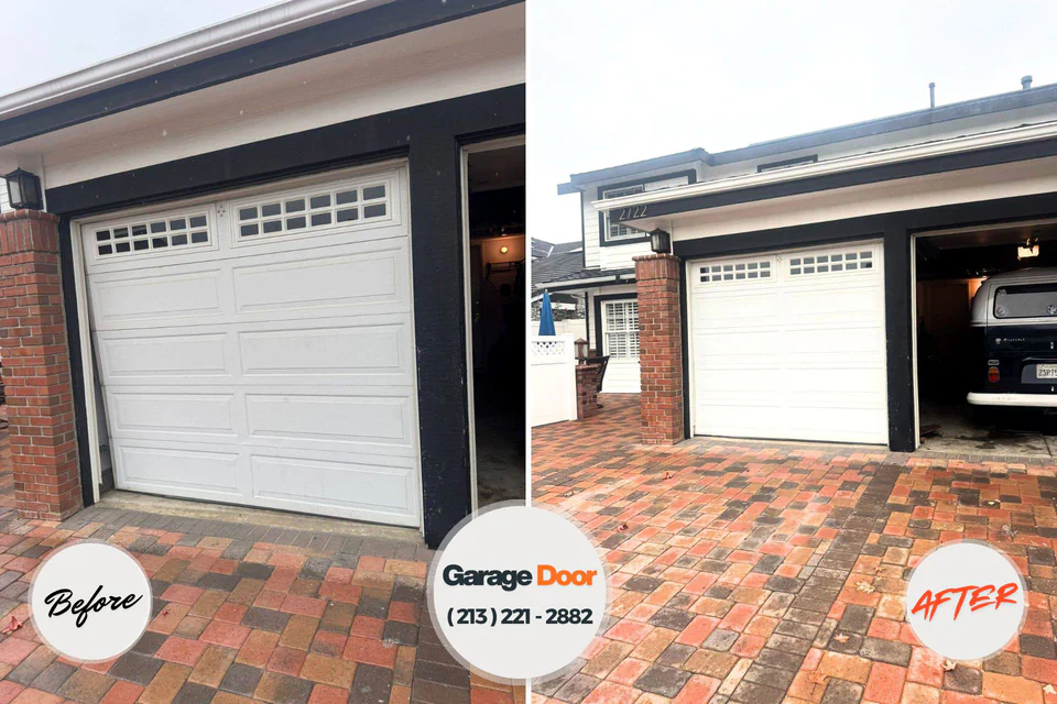 Before and after: garage door repair Sun City West, AZ